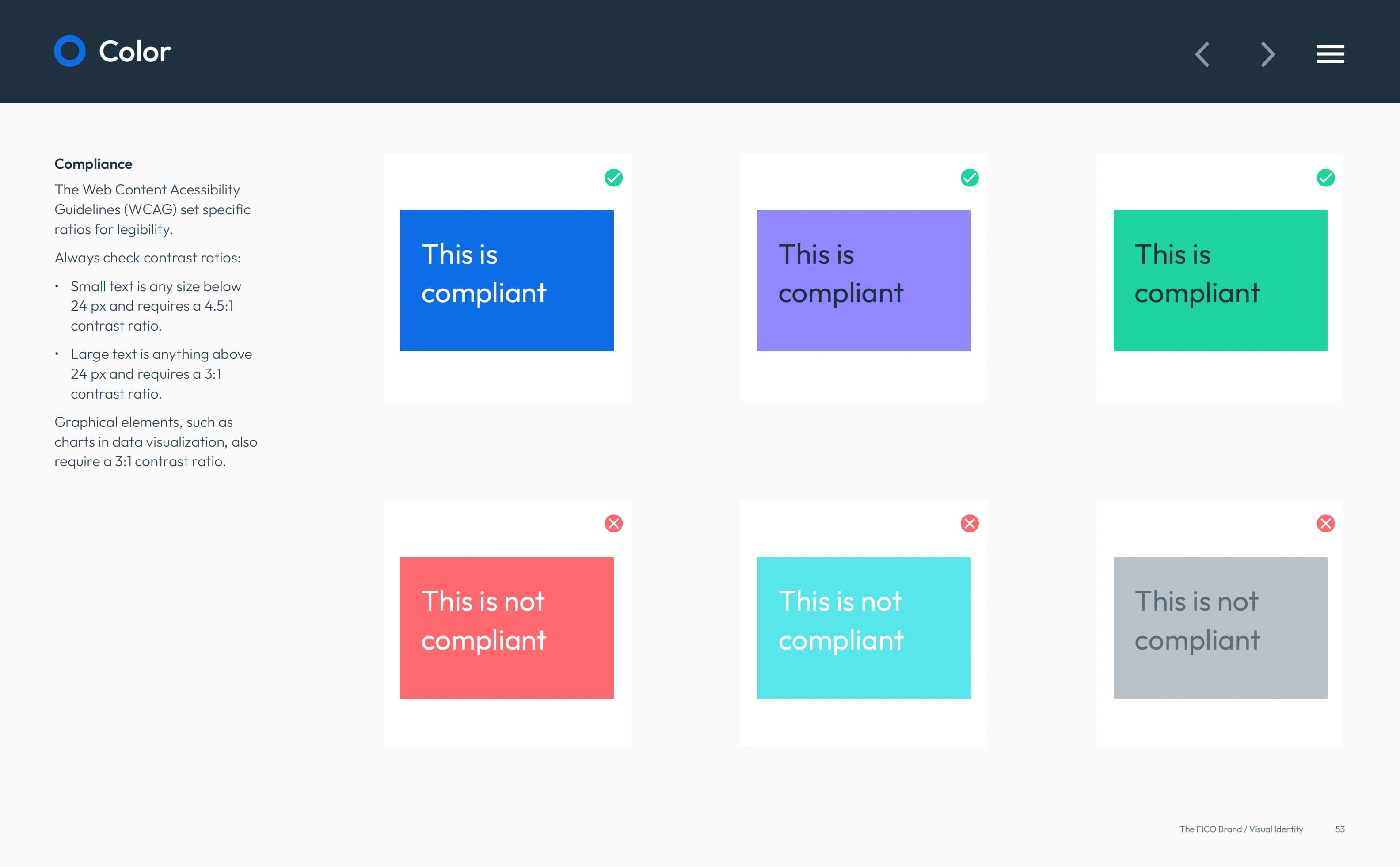 FICO Typography WCAG Compliance