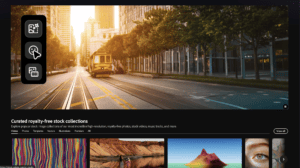 Adobe stock homepage