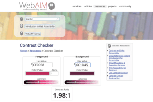 WebAIM_contrast_checker_website